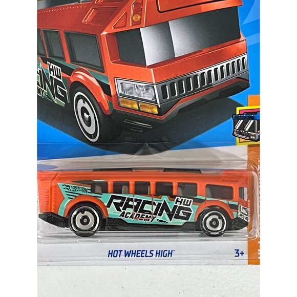 Hot Wheels 2024 Hot Wheels High Orange HW Fast Transit 1/5 Diecast Bus - Picture 8 of 11